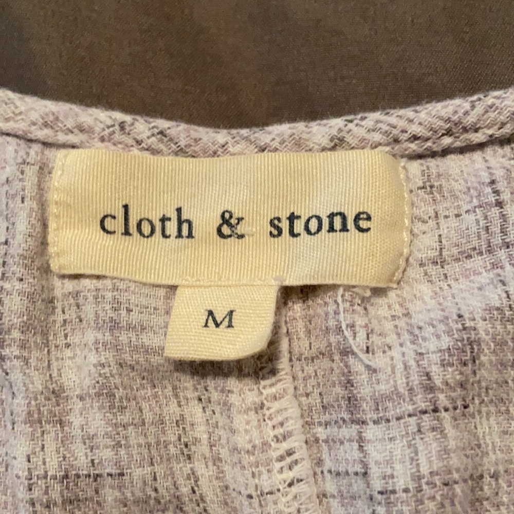 Cloth & Stone Linen Cotton Raw Hem Tank - Picture 5 of 7